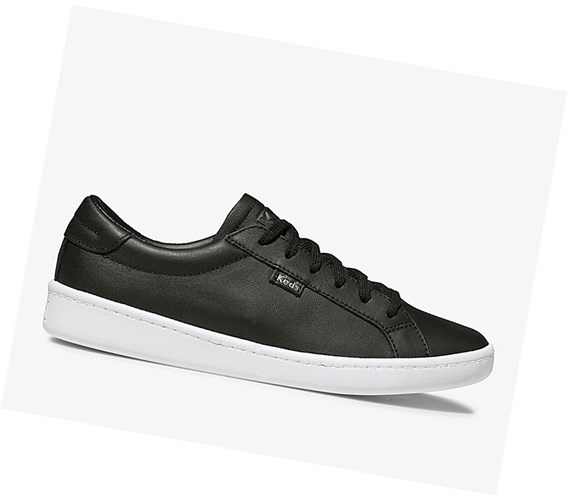Keds Ace Kozene Snurovacie Topanky Damske Čierne | ZDCUIQ-035