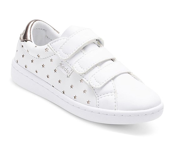 Keds Big Kid Ace 3V Casual Obuv Detske Biele | QAXKCP-653
