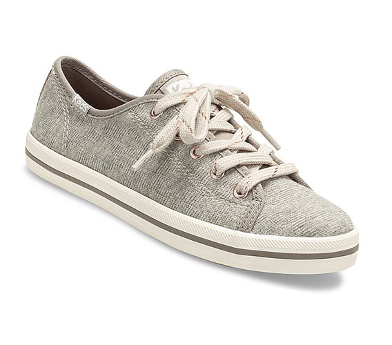 Keds Big Kid Kickstart Fall Tenisky Detske Siva | GPJRWV-318