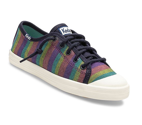 Keds Big Kid Kickstart Rainbow Stripe Spicou Cap Casual Obuv Detske Viacfarebný | DVELRH-295