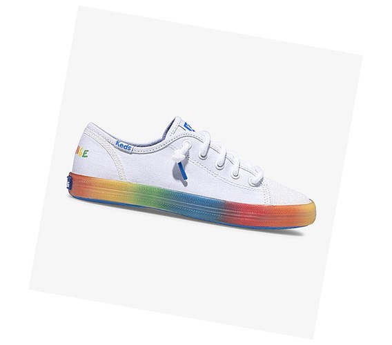 Keds Big Kid PWR GRL Kickstart Tenisky Detske Biele Viacfarebný | TGBKXC-916