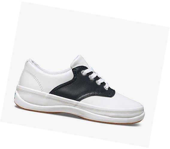 Keds Big Kid School Days II Tenisky Detske Biele Námornícka Modrá | AREXTW-734