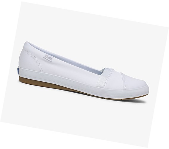Keds Carmel Pohodlie Slip On Tenisky Damske Biele | ZKILRP-658