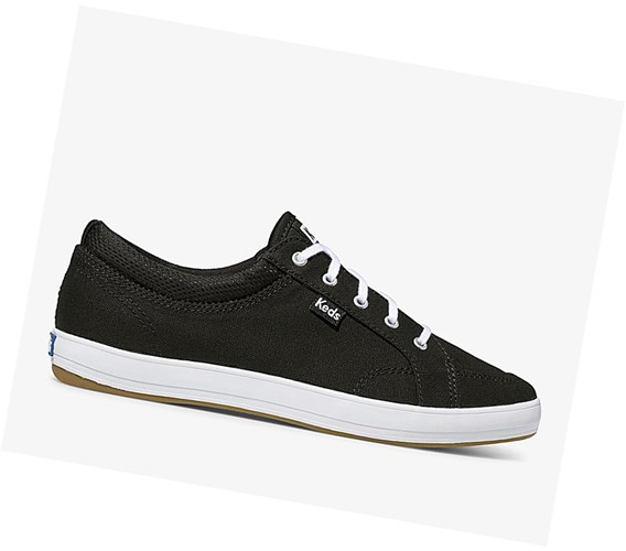 Keds Center Pohodlie Snurovacie Topanky Damske Čierne | TDPNFQ-643