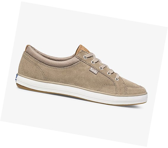 Keds Center Semisove Pohodlie Snurovacie Topanky Damske Hnede | NVAKTB-548