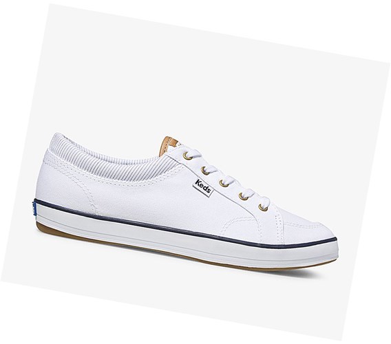 Keds Center Snurovacie Topanky Damske Biele | FAVKDW-872