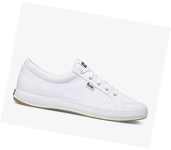 Keds Center Snurovacie Topanky Damske Biele | VSAWXP-298