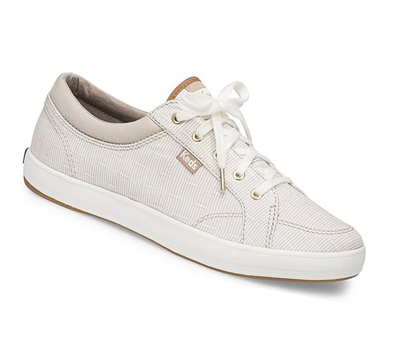 Keds Center Ticking Stripe Pohodlie Snurovacie Topanky Damske Žlté | OQPWVL-574