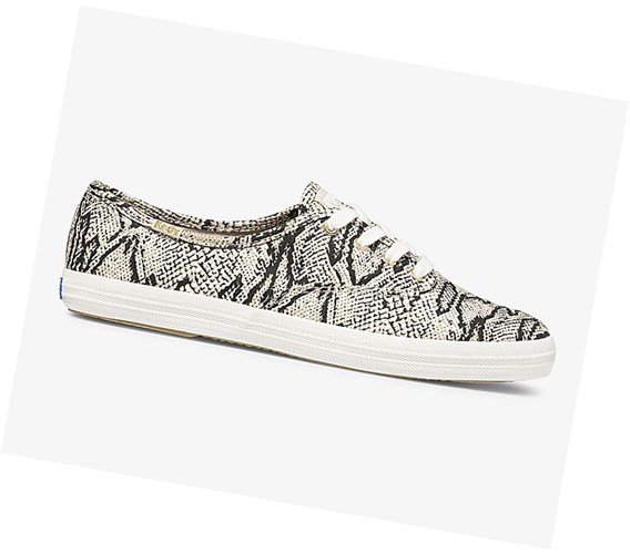 Keds Champion Animal Snurovacie Topanky Damske Krém Had | IXDANF-790