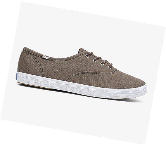 Keds Champion Fall Solids Snurovacie Topanky Damske Olivovo Zelená | IGRSCJ-259