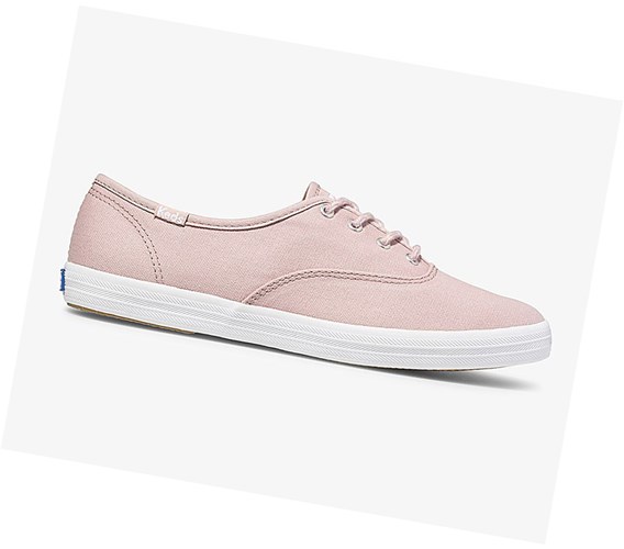 Keds Champion Fall Solids Snurovacie Topanky Damske Ruzove | YNCFDU-950