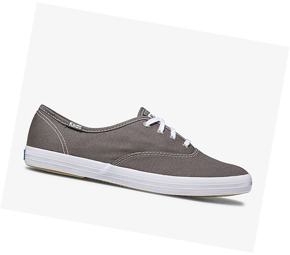 Keds Champion Platene Original Snurovacie Topanky Damske Tmavo Siva | XCRMKL-630