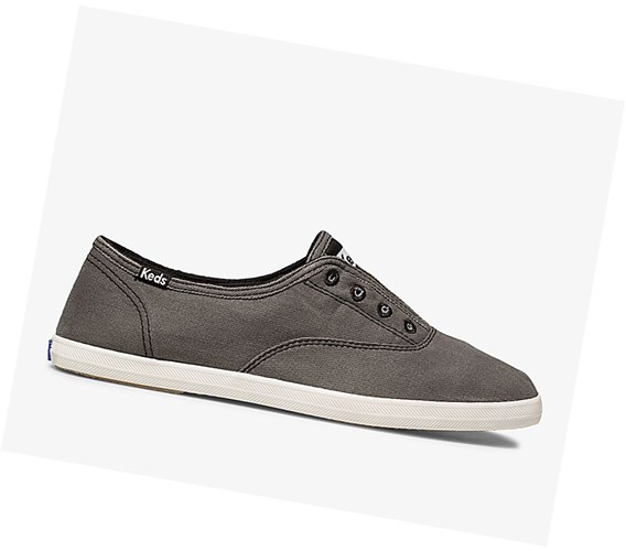 Keds Chillax Seasonal Washable Slip On Tenisky Damske Tmavo Siva | UYPFOA-230