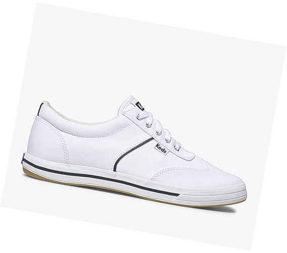 Keds Courty Pohodlie Snurovacie Topanky Damske Biele | FHDEWR-469