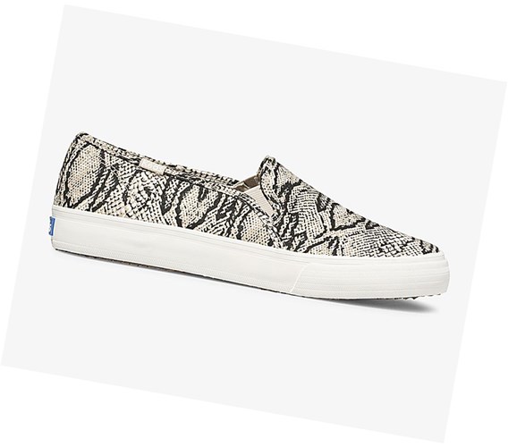 Keds Double Decker Animal Slip On Tenisky Damske Krém Had | FMHXSA-924