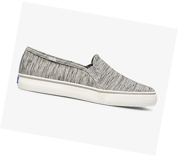 Keds Double Decker Heathered Stripe Knit Slip On Tenisky Damske Siva | ZATKXN-405