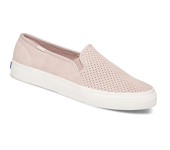 Keds Double Decker Perf Semisove Fall Slip On Tenisky Damske Ruzove | AGVJLU-529
