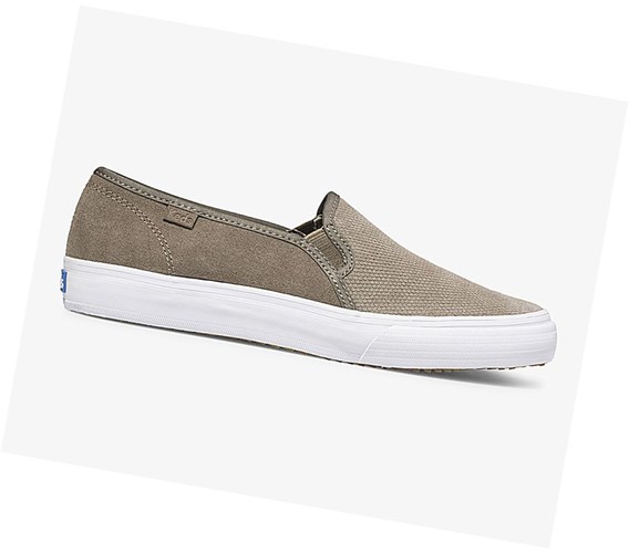 Keds Double Decker Semisove Fall Pohodlie Slip On Tenisky Damske Olivovo Zelená | MJFQAW-217