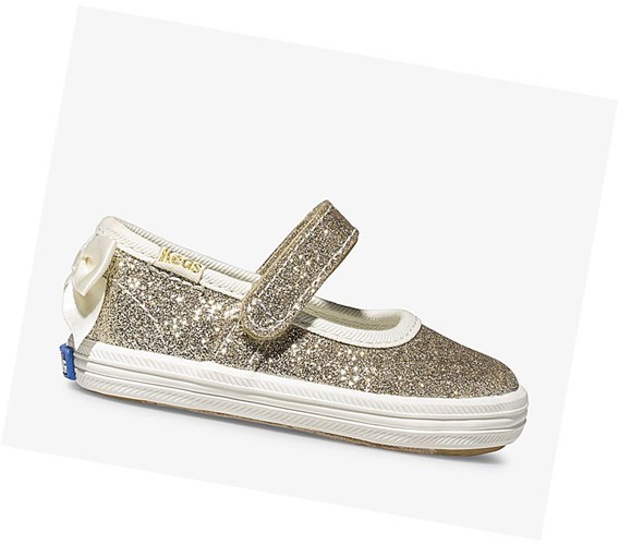 Keds Little Kid Wedding Topanky Mary Janes Damske Zlate | JWIXYH-732
