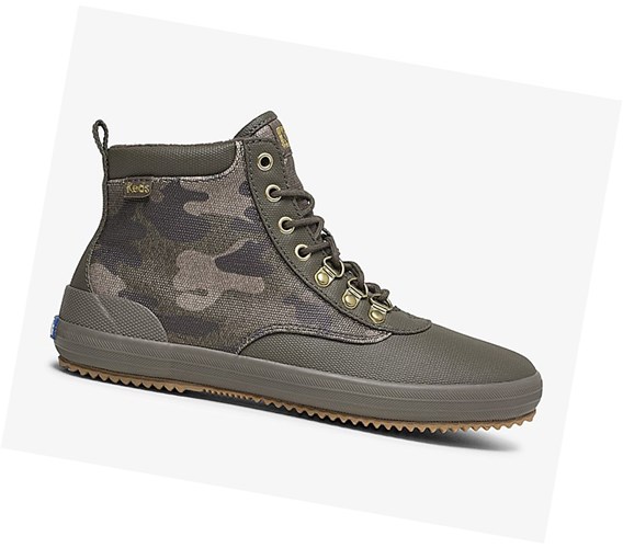 Keds Scout Boot II Vody Vysoké Čižmy Damske Olivovo Zelená Viacfarebný | CQATEL-096