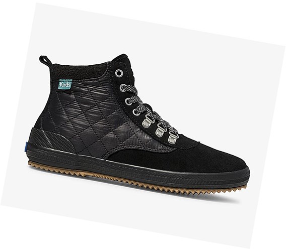 Keds Scout Boot II Vody Vysoké Čižmy Damske Čierne | LXKRIP-703