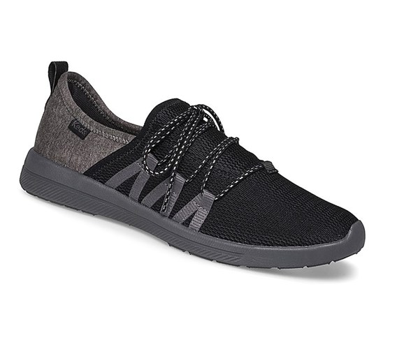 Keds Studio Lively Shimmer Mesh Athleisure Slip On Tenisky Damske Čierne | LCUAEP-891