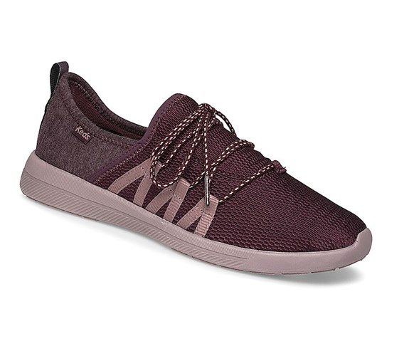 Keds Studio Lively Shimmer Mesh Athleisure Slip On Tenisky Damske Bordove | UKEJPO-358