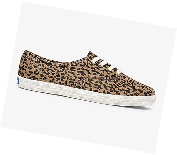 Keds Washable Champion Animal Snurovacie Topanky Damske Hnede | NSFMCL-168