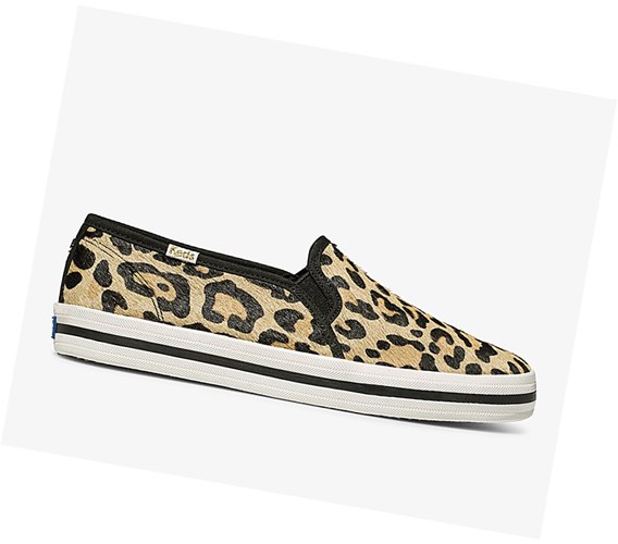 Keds x kate spade new york Calf Hair Slip On Slip On Tenisky Damske Leopardie | NPMAHU-521