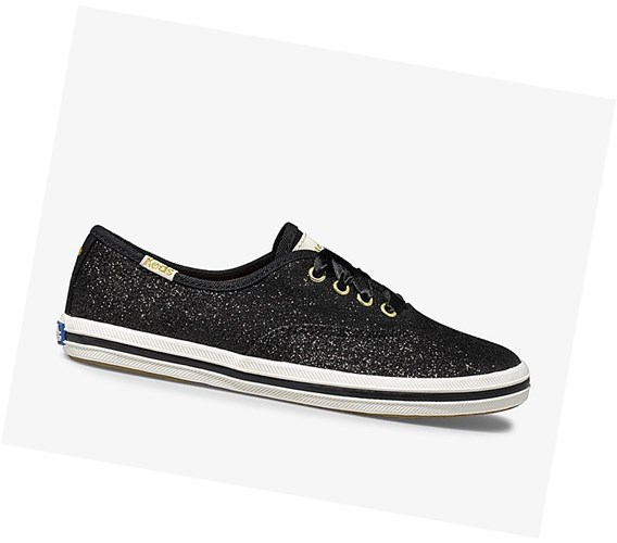Keds x kate spade new york Champion Glitter Wedding Casual Obuv Damske Čierne | IBGFPX-246