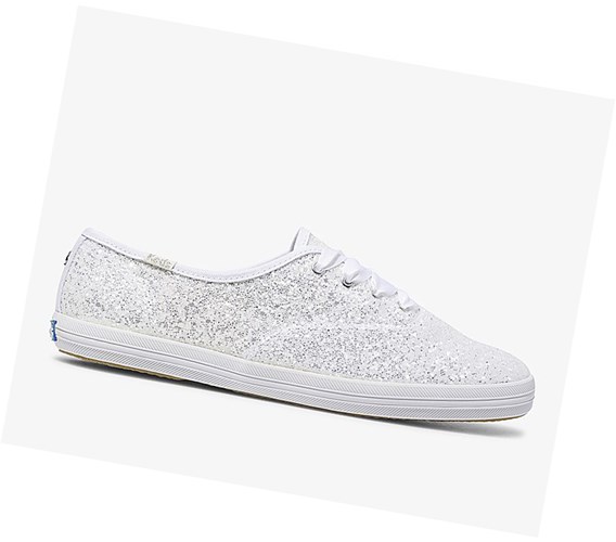 Keds x kate spade new york Champion Glitter Wedding Tenisky Damske Biele | RLQSUF-892