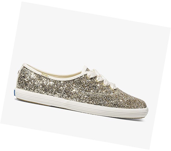 Keds x kate spade new york Champion Glitter Wedding Tenisky Damske Platina Zlate | TWCXOU-031